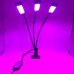 PROFI LED GROW trojramenná lampa  na všetky rastliny (zabudovaný časovač a stmievač), červená-modrá-sunlight (20W)